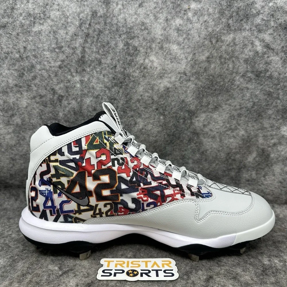 Nike Griffey 2 Baseball Cleats Mens Size 11 Jackie Robinson Day Metal HV6878-001